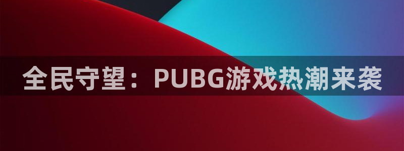 全民守望：PUBG游戏热潮来袭
